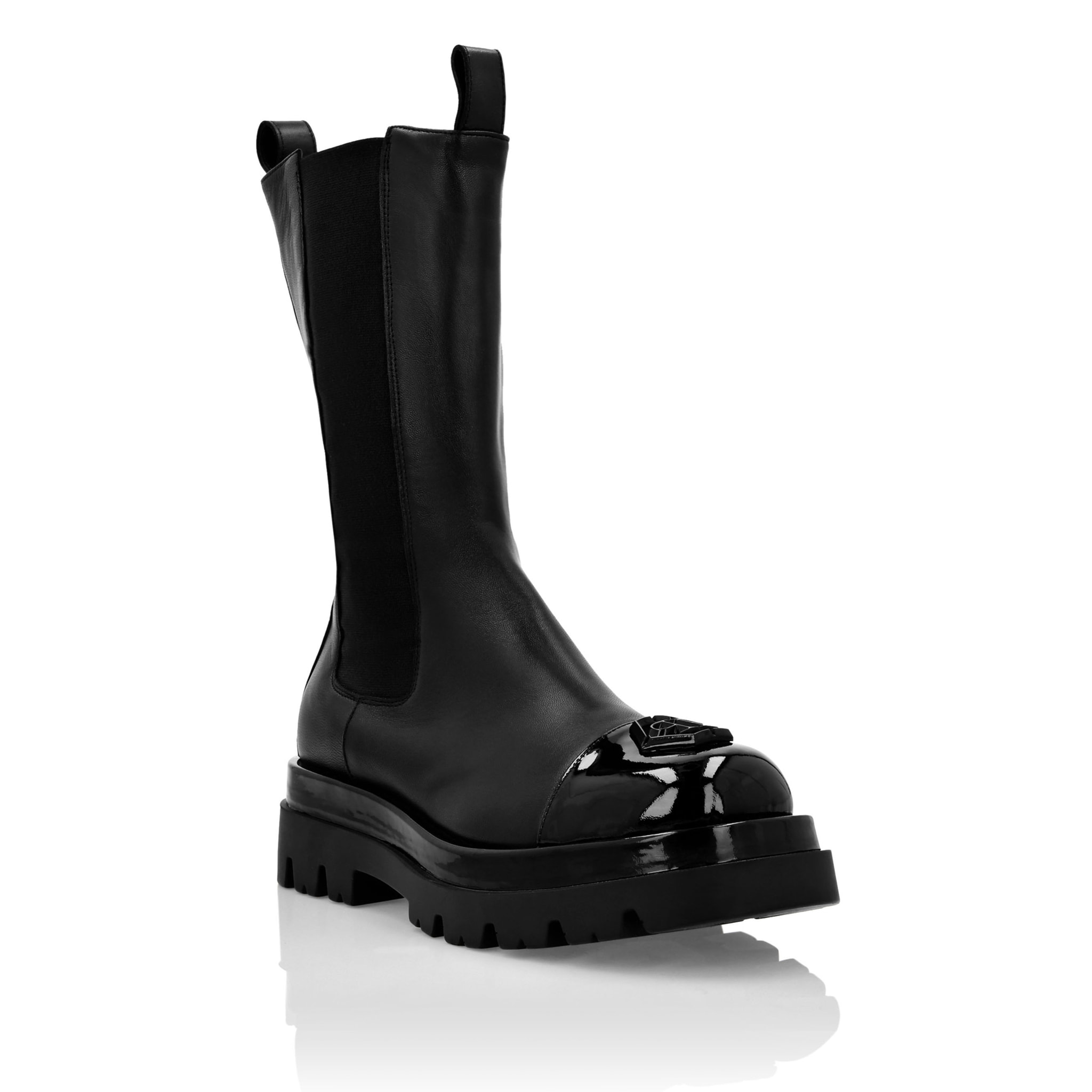 PHILIPP PLEIN Boots Mid Flat HEXAGON