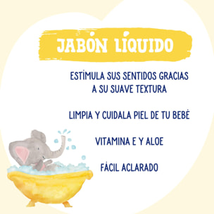 PACK 3 JABON LÍQUIDO ULTRA SUAVE DE BEBÉ CON EXTRACTO DE ALOE 750ML