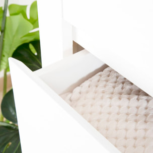 Buffet Liland -bois massif et panneau de mdf-couleur laqué blanc mat 147 x 86 x 30 cm