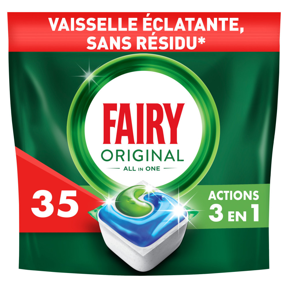 5x35 Capsules Tout-en-1 Original - Tablettes lave-vaisselle Fairy