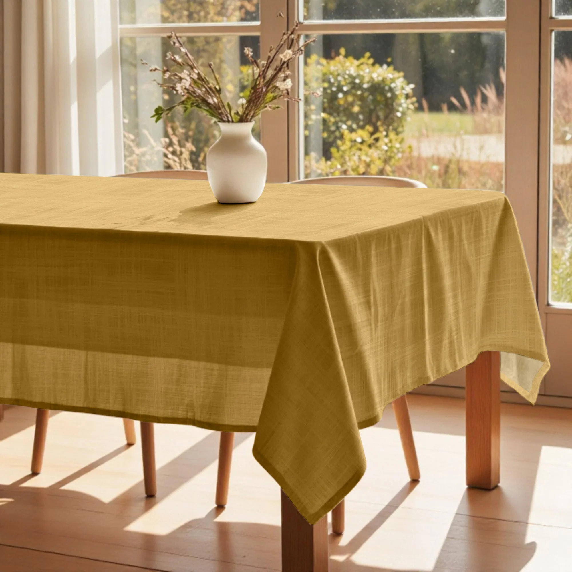 Nappe en résine anti-taches moutarde
