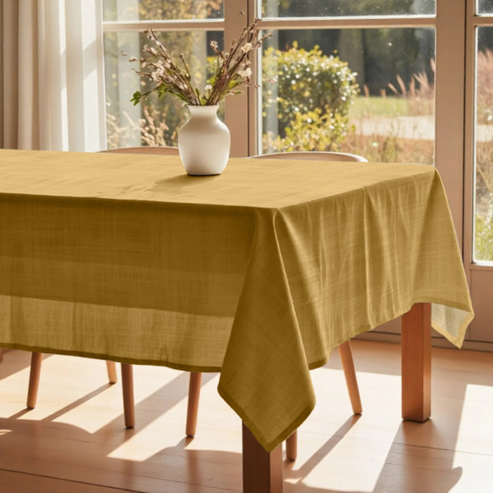 Nappe en résine anti-taches moutarde