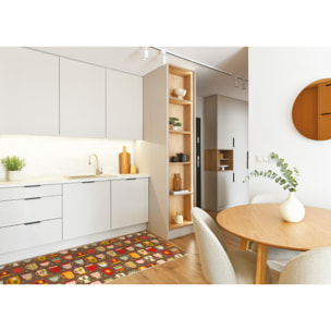 Tappeto Passatoia Cucina Con Retro Antiscivolo Antisfilo Linea Futura Tea Party