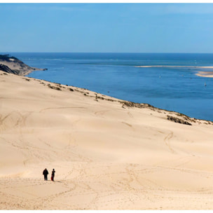 Tableau panorama design dune du pyla Toile imprimée