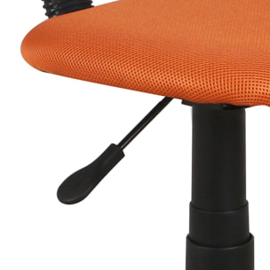 Sparky - sedia da ufficio in poliestere e nylon arancio