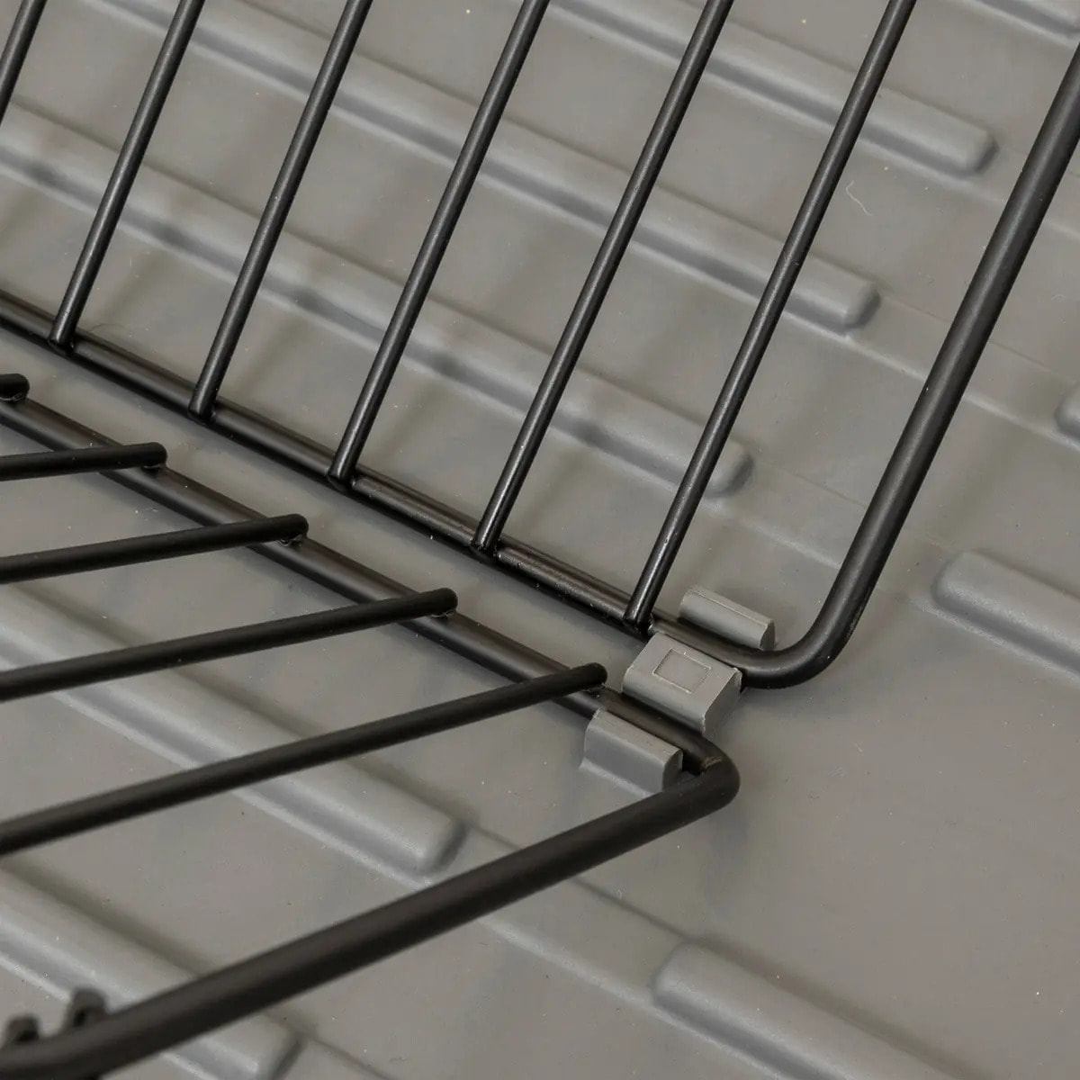 Égouttoir "Néo" avec rack extensible gris