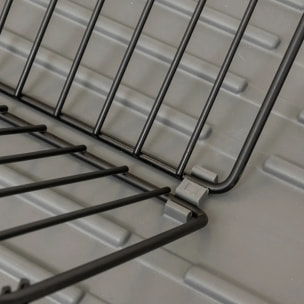 Égouttoir "Néo" avec rack extensible gris