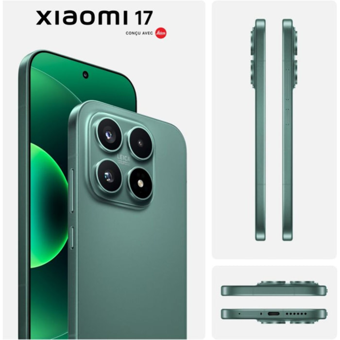 Smartphone XIAOMI 17 conçu avec Leica 512Go Vert 5G