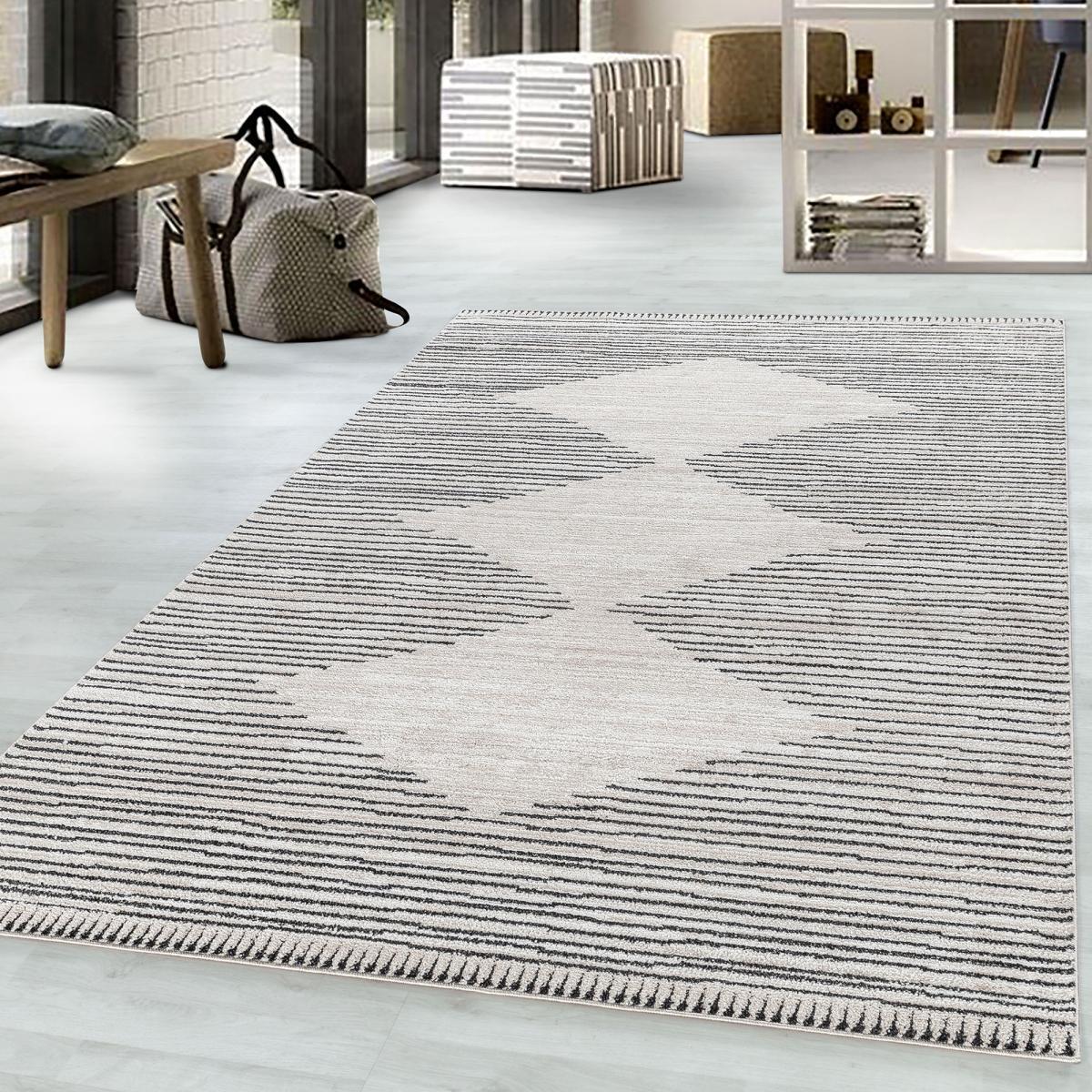 Tapis berbère tissé motifs ethno-chic DANO