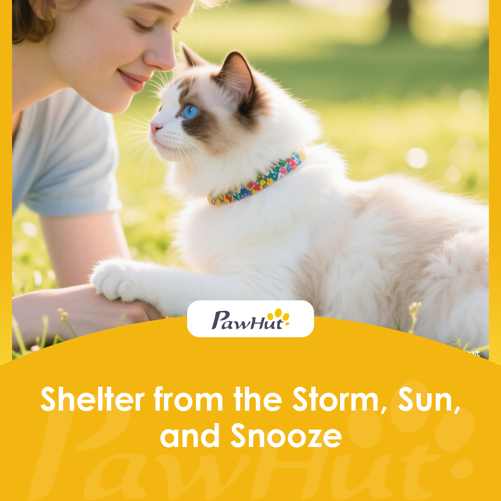 Niche maison pour chat bois - fenêtre verrouillable, étagères, portes, toit ouvrant - blanc gris