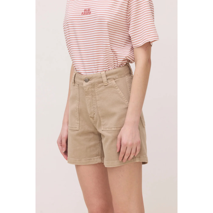 PANTALÓN CORTO MUJER LUNA CAMEL