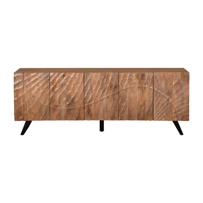 CREDENZA IN LEGNO DI MANGO 5 ANTE