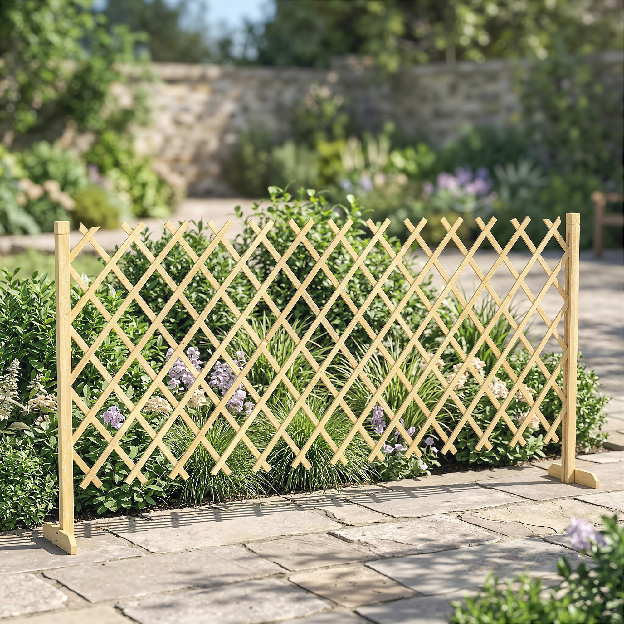 Barrière extensible - 180x30x90cm - bois pré-huilé