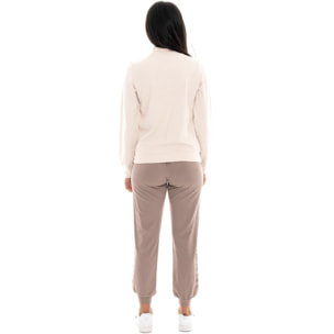 Mono de invierno para mujer Leone 1947 Chic Tones con cuello alto y cremallera.
