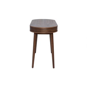 Bureau avec tiroir en bois foncé L120 cm JUDITH