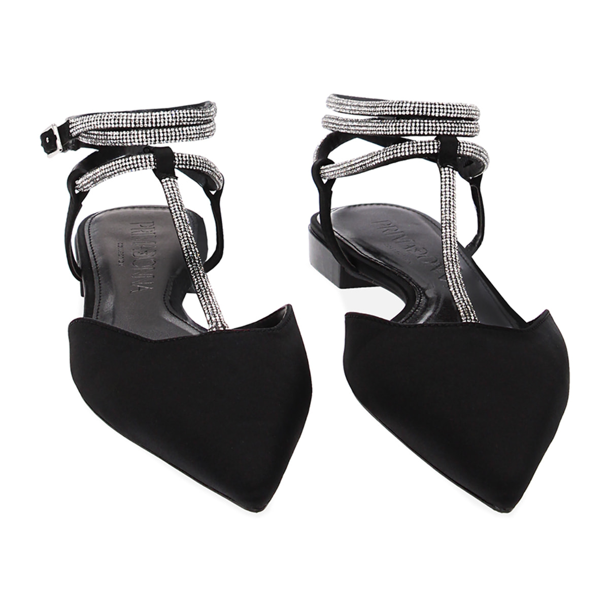 Bailarinas negras de raso