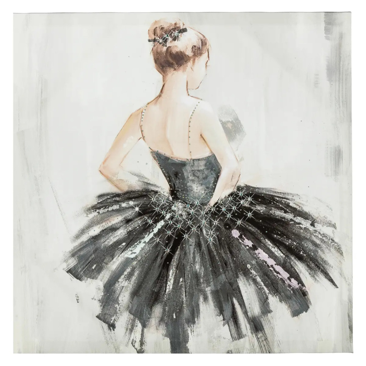 Toile imprimée "Danseuse" 48x48cm