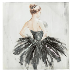 Toile imprimée "Danseuse" 48x48cm