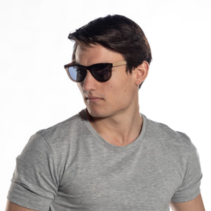Gafas de sol OCEAN FLORENCIA - Marrón transparente por fuera con espejo rosa por dentro y patillas doradas