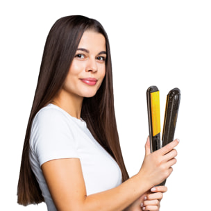 Plancha Elite Gold Waterproof - Gris y amarillo - 65W