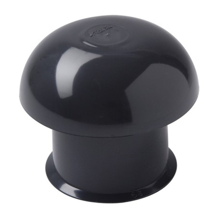 Chapeau de ventilation simple Ardoise S/M Ø100/164.5mm NICOLL - CC10