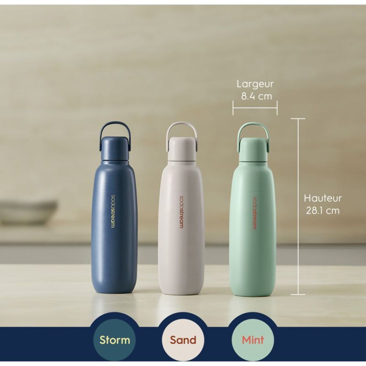 Bouteille SODASTREAM Gourde Fizz & Go Cool bleue