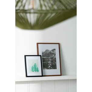J-Line cadre photo Basic - bois - noir - moyen - 2 pièces