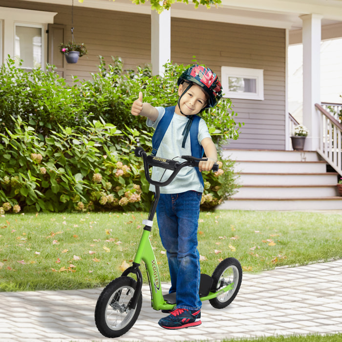 Patinete Ajustable Para Niños Metal 117x52x80-85 cm Verde