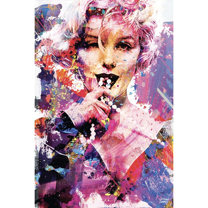 Tableau Affiche illustration graffiti marilyn Tableau alu Dibond