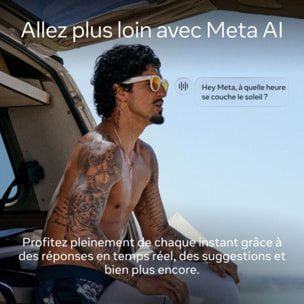 Lunettes connectées META Oakley HSTN Full Clear Tansitions Gs Gris
