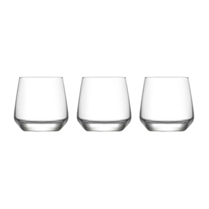 Lot de 3 gobelets 34cl en verre FLORENCE