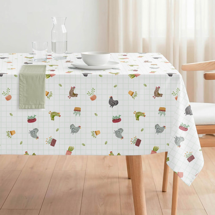 Nappe anti-taches FARM MULTICOLORE - enduite