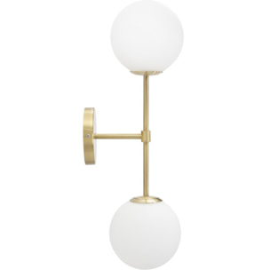 LAMPADA DA MURO GLAMY DOPPIA CM 15x21x55