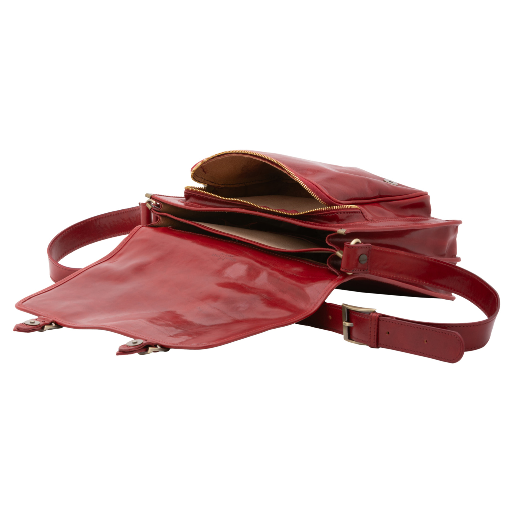 Borsa a tracolla  da donna In Vera pelle Made in Italy 35x27x14 cm