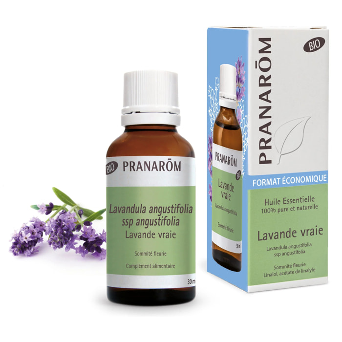 Pranarom - Huile Essentielle de Lavande vraie - grand format - Bio - 30 ml