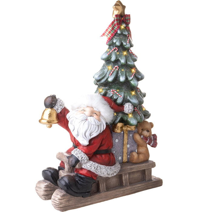 Babbo natale su slitta con led - Pezzi 1 - ALTRO - Bianchi Dino SpA