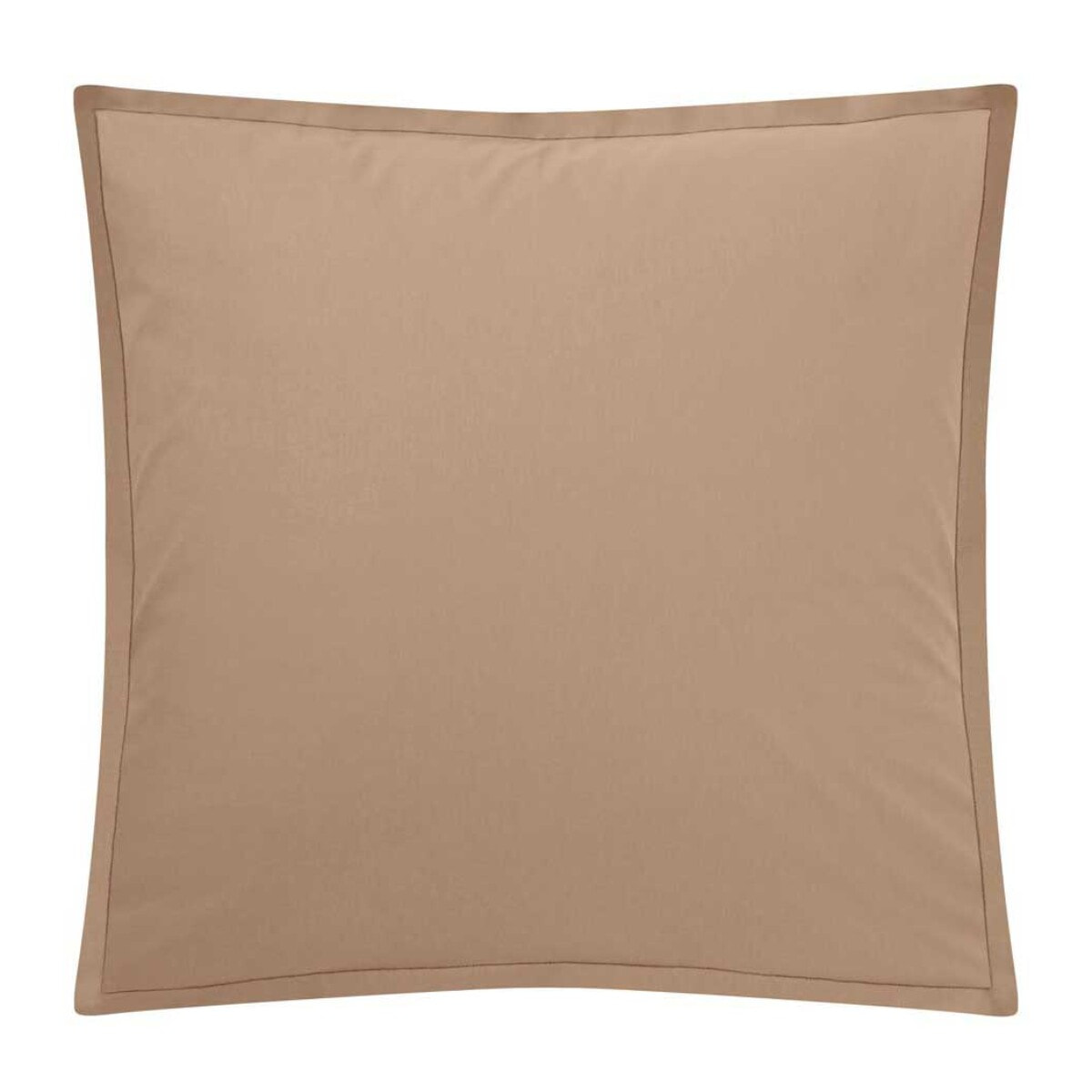 Taie d'oreiller unie coton, Made in France, TOUT DOUX , Sable