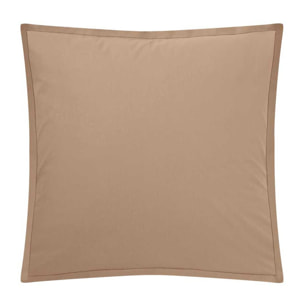 Taie d'oreiller unie coton, Made in France, TOUT DOUX , Sable
