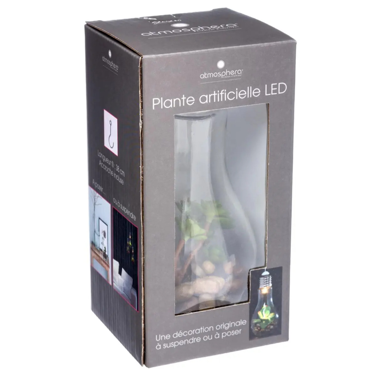 Plante artificielle LED - H18 - 5 cm