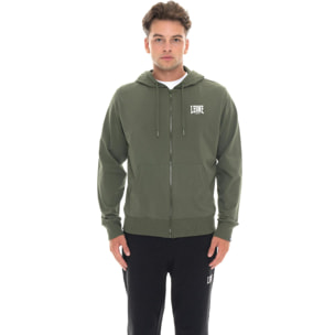 Sudadera con capucha y cremallera completa HJ para hombre