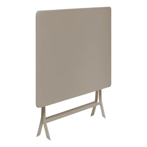 Table de jardin Greensboro 4 places pliable café 110x70cm