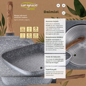 Pack Daimiel San Ignacio  7 sartenes + plancha+ cuchillos de cocina + utensilios