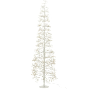 J-Line décoration Arbre - blanc chaud - acier - blanc - large - LED
