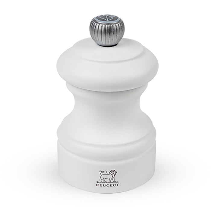 Moulin à sel manuel en bois, blanc, 8 cm - 3' Bistro