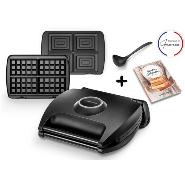 Croq/Gauf/Gril LAGRANGE 4 Gaufres G+CM