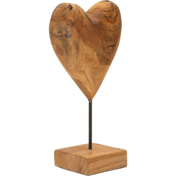 SCULTURA DOBU IN TEAK RICICLATO CM 20X12X37 (PEZZI UNICI - NON RIP. IN SERIE)