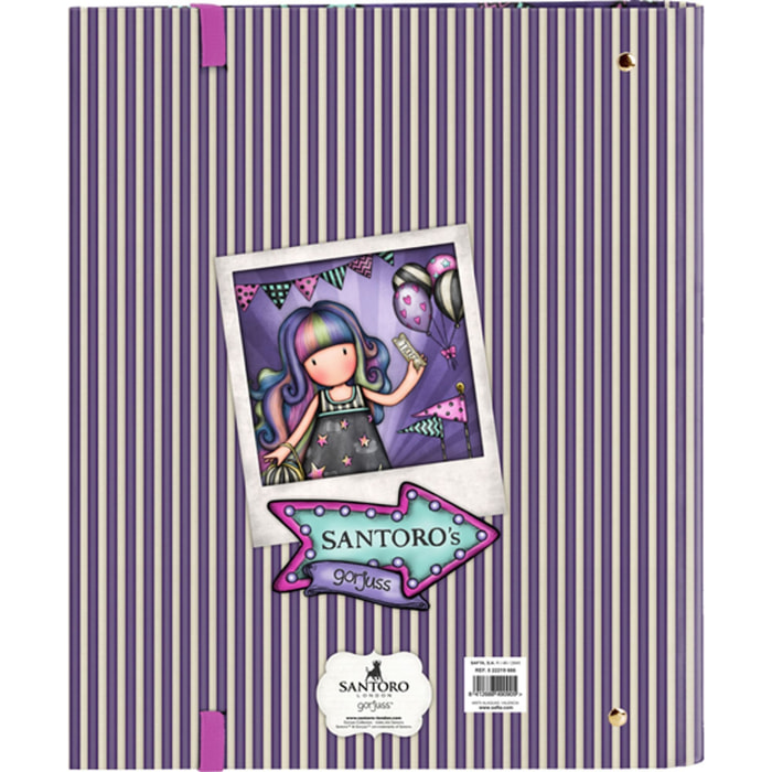 Carpeta 4 anillas 30mm c/recambio gorjuss™ fairground "up and away"