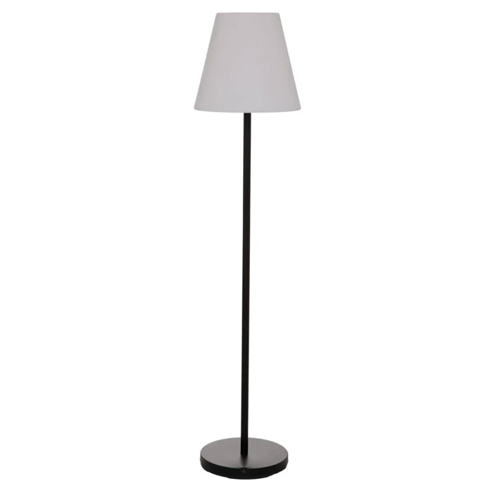 Lampadaire d'extérieur "Rony" - blanc - métal  H150 cm
