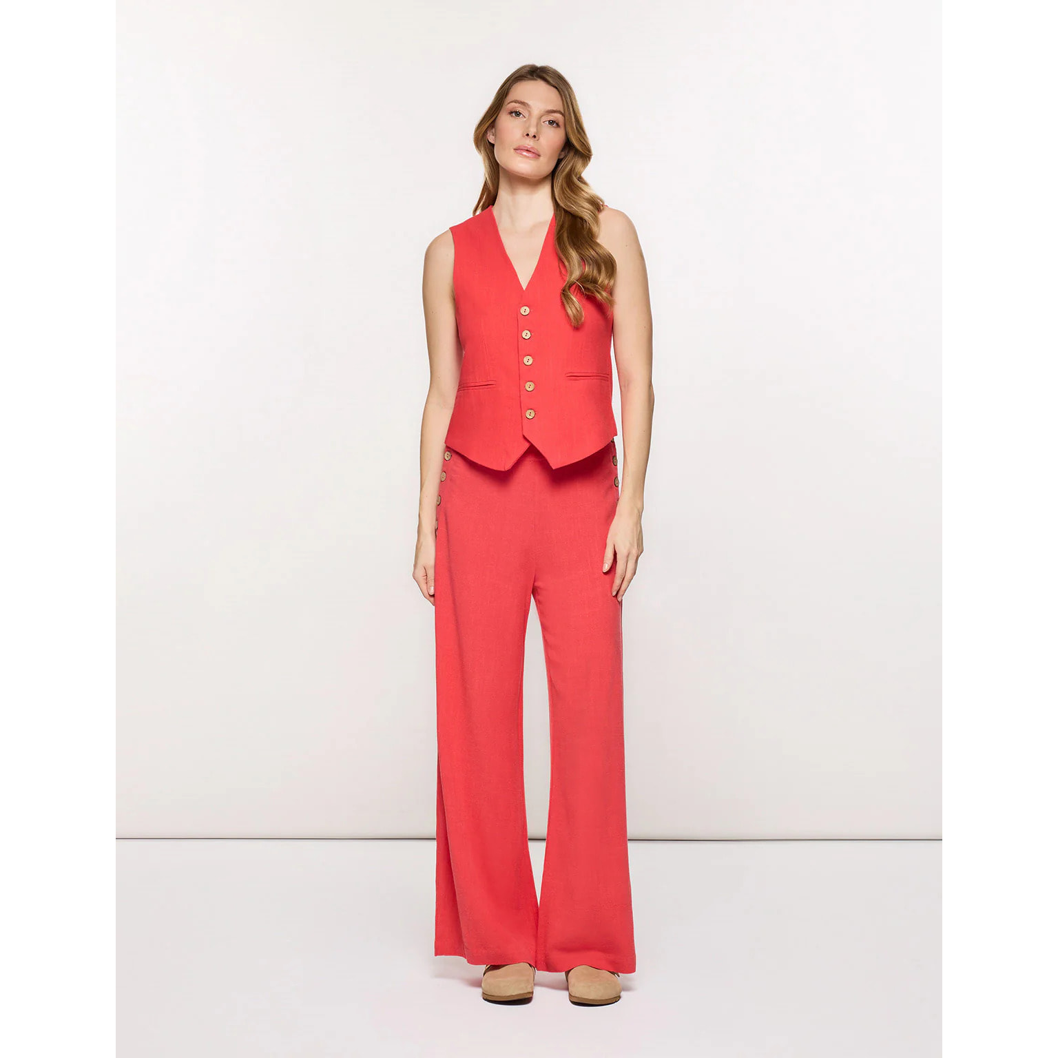 Top Chaleco Coral - Chai II