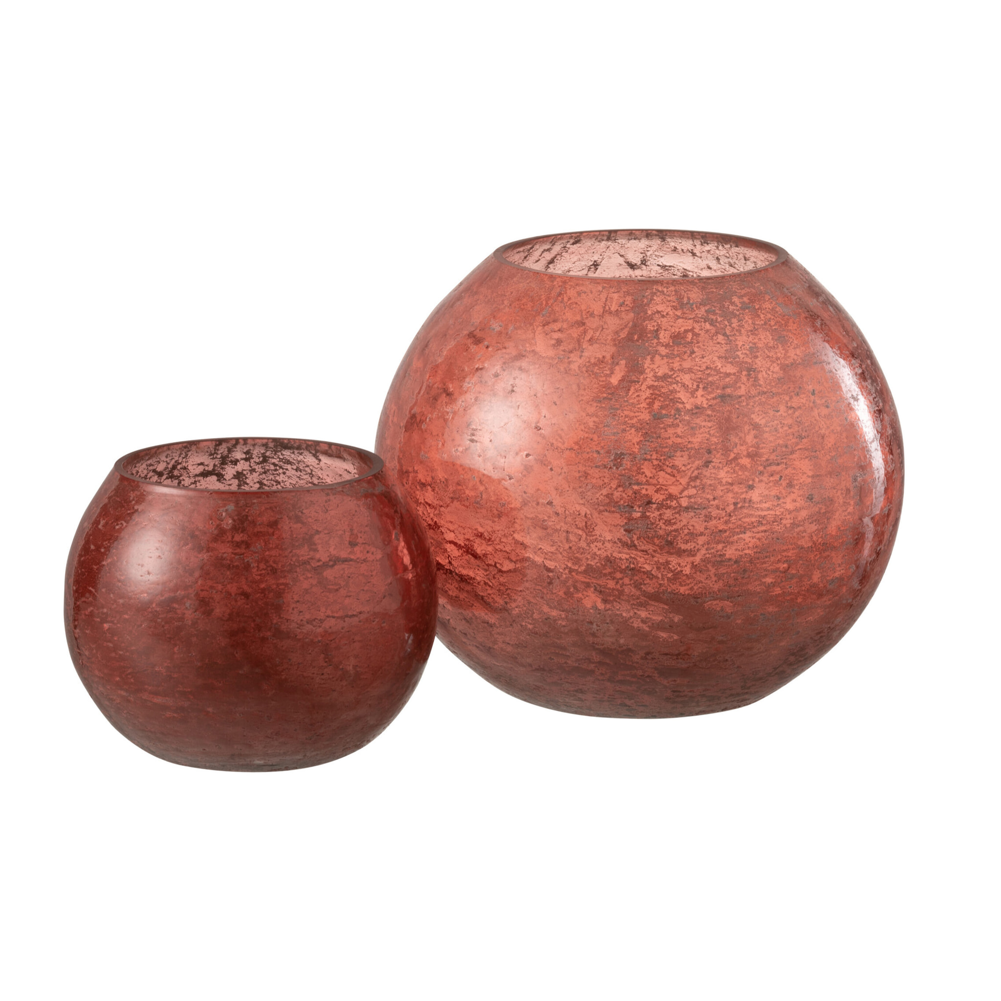 J-Line Photophore Nuria Boule En Verre Terracotta Large